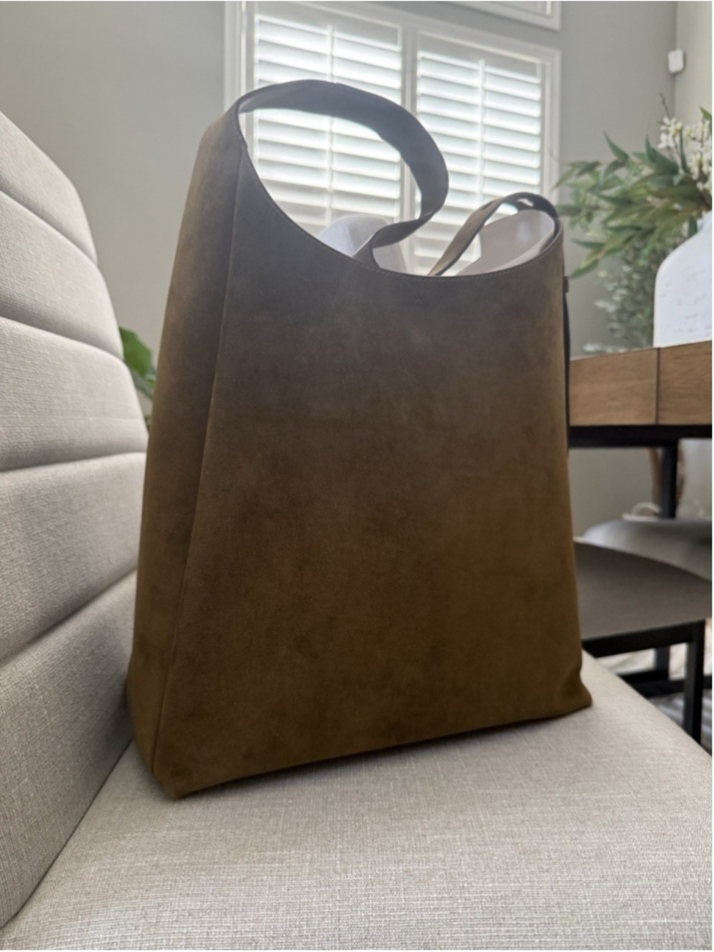 New Tory Burch Romy Olive Suede Hobo Bag I Deep Olive - Picture 2 of 16